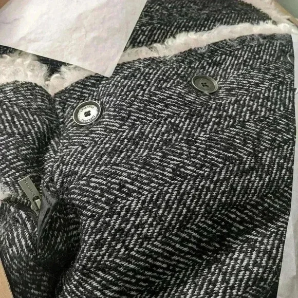 NWT Rare Zara SRPLS Shearling Coat XS